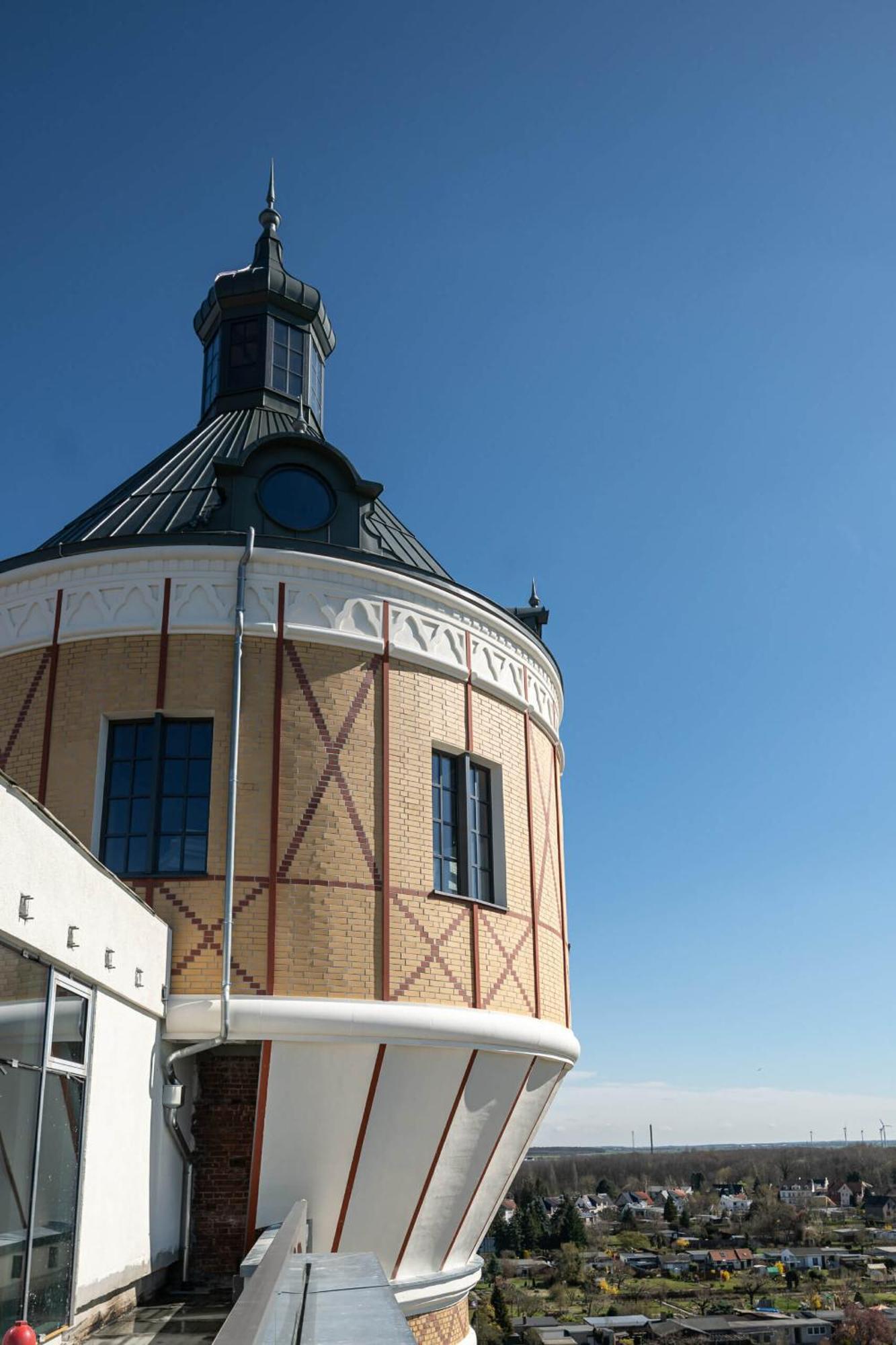 Exklusives Wohnen Im Historischen Wasserturm Dem Highlight Von Delitzsch We104 エクステリア 写真