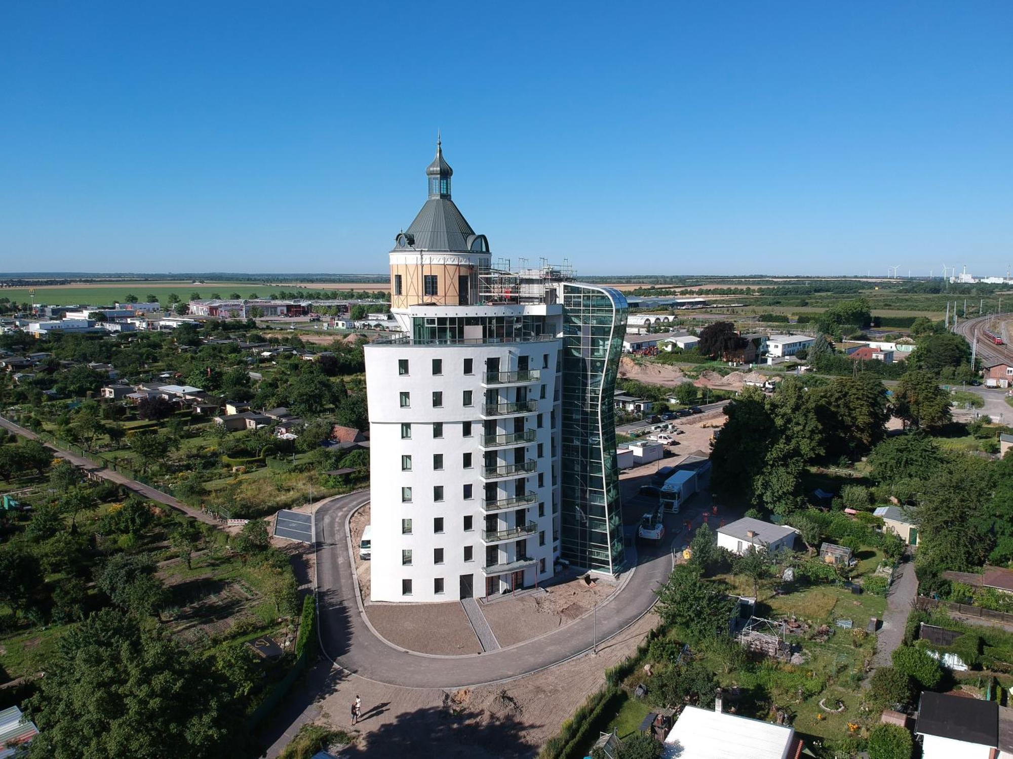 Exklusives Wohnen Im Historischen Wasserturm Dem Highlight Von Delitzsch We104 エクステリア 写真